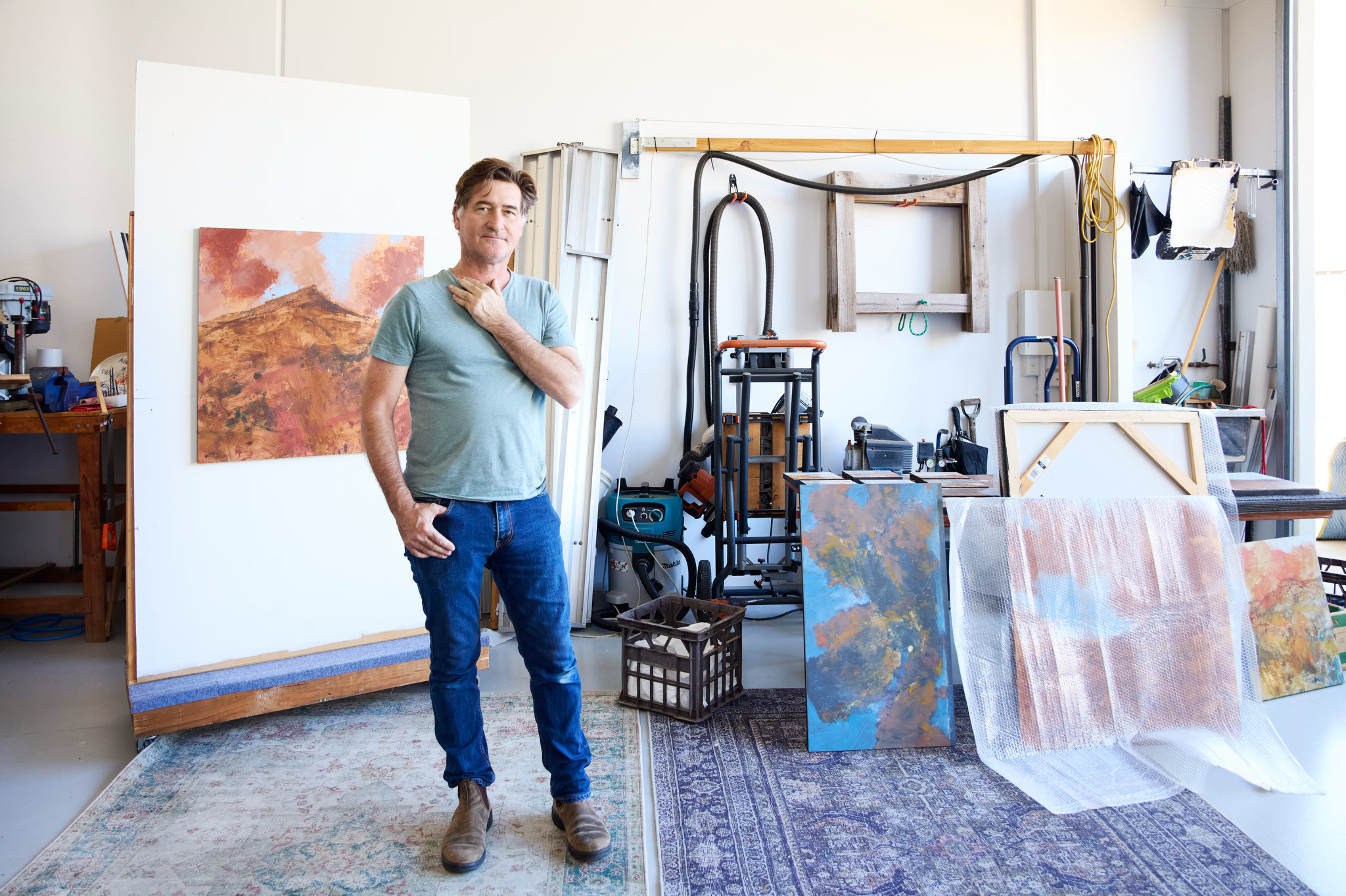 Merrick Belyea in his studio. Photo by Rob Frith.