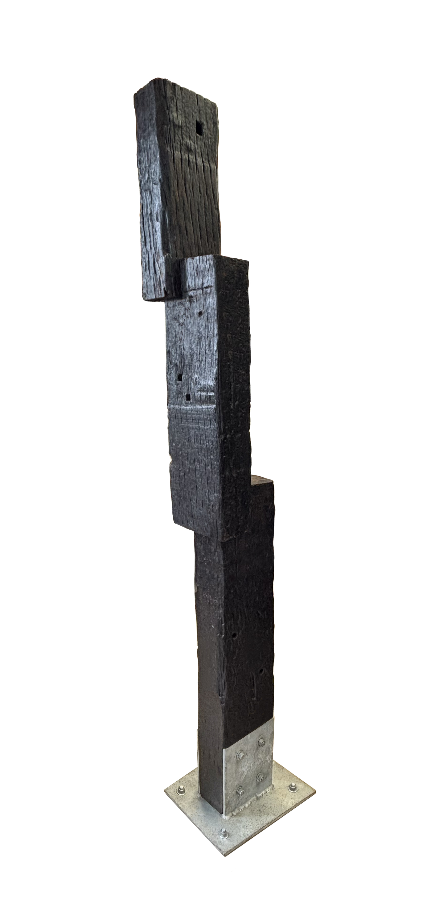 Jennifer Cochrane, Sleeper Self-portrait #21, 2026, wood, 200 x 20 x 20cm