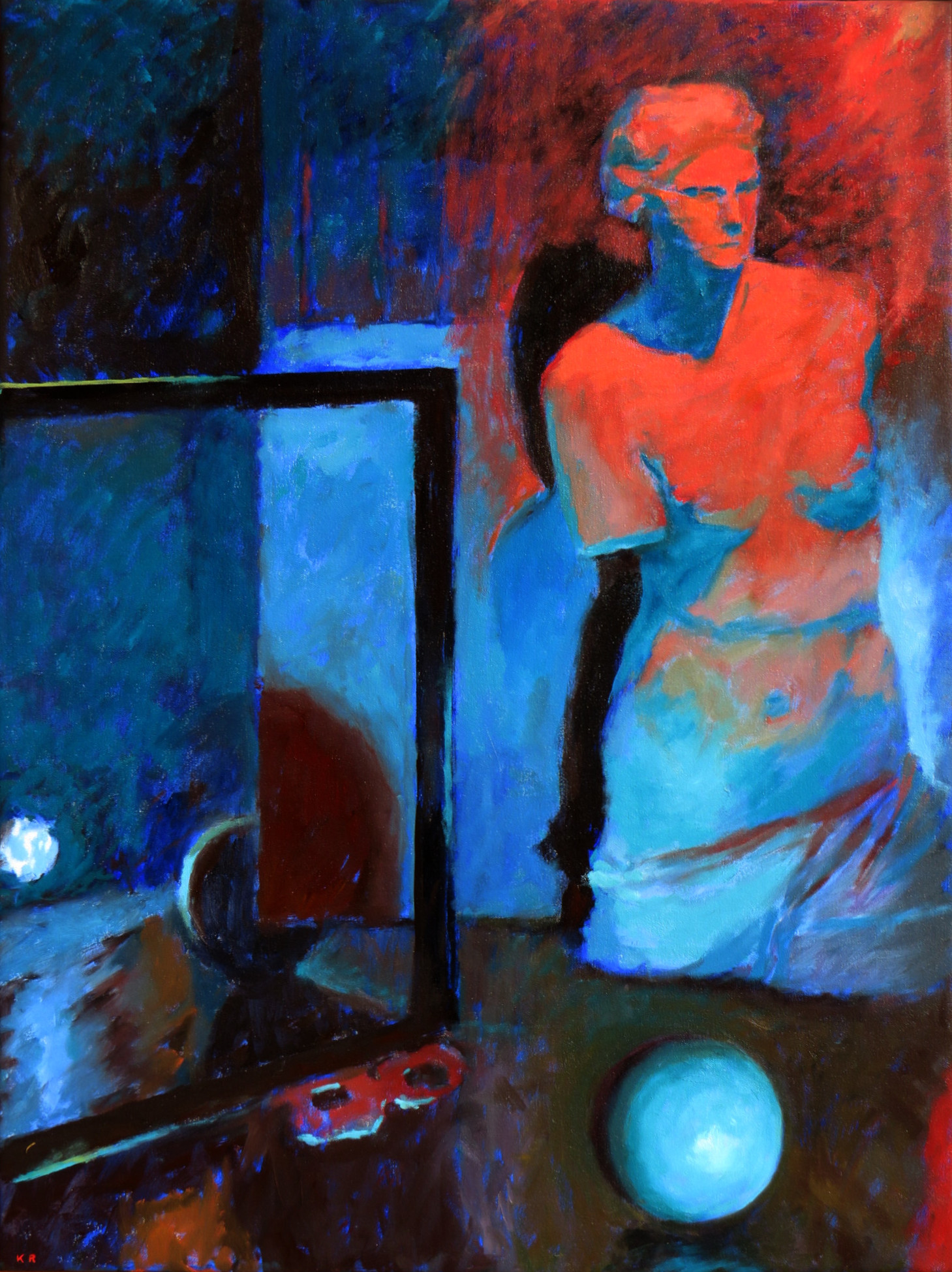 Scene 2, 2025, oil on canvas, 103 x 76.5cm