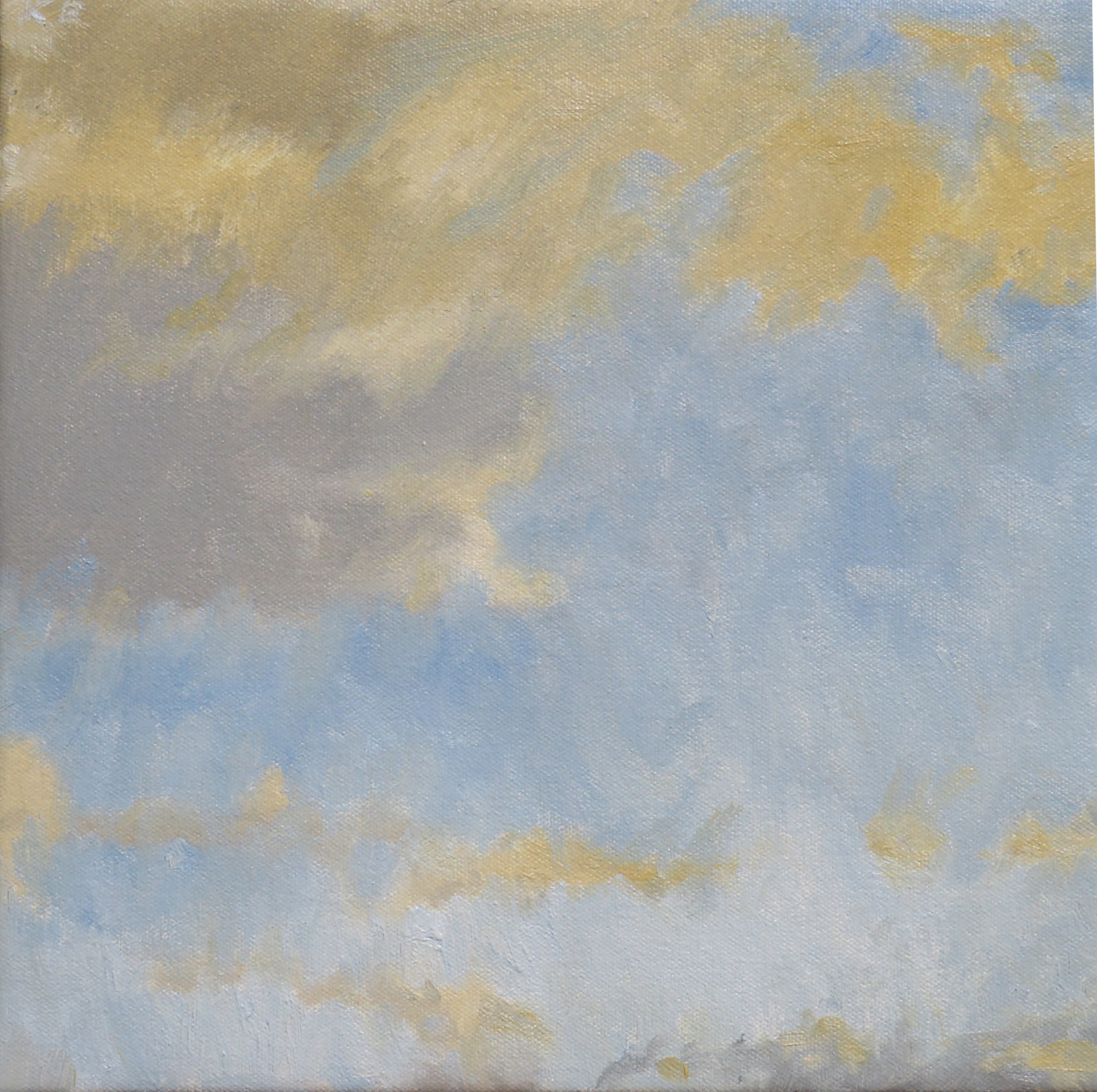 Kevin Robertson, Cloud Study, Southern Light, 2025, oil on canvas, 30.5 x 30.5cm