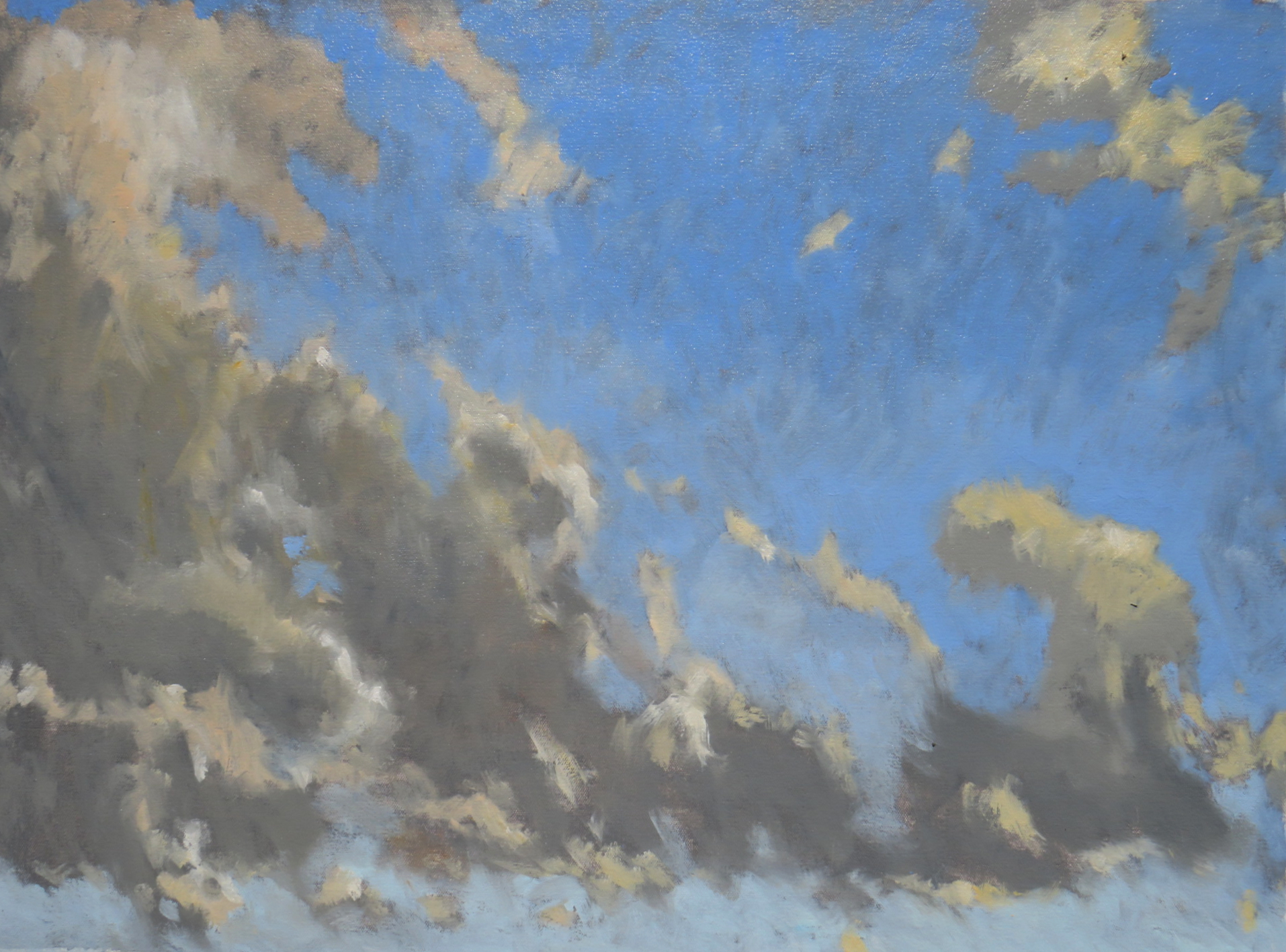 Kevin Robertson, Cloud Rhythms, 2025, oil on linen, 51 x 70cm