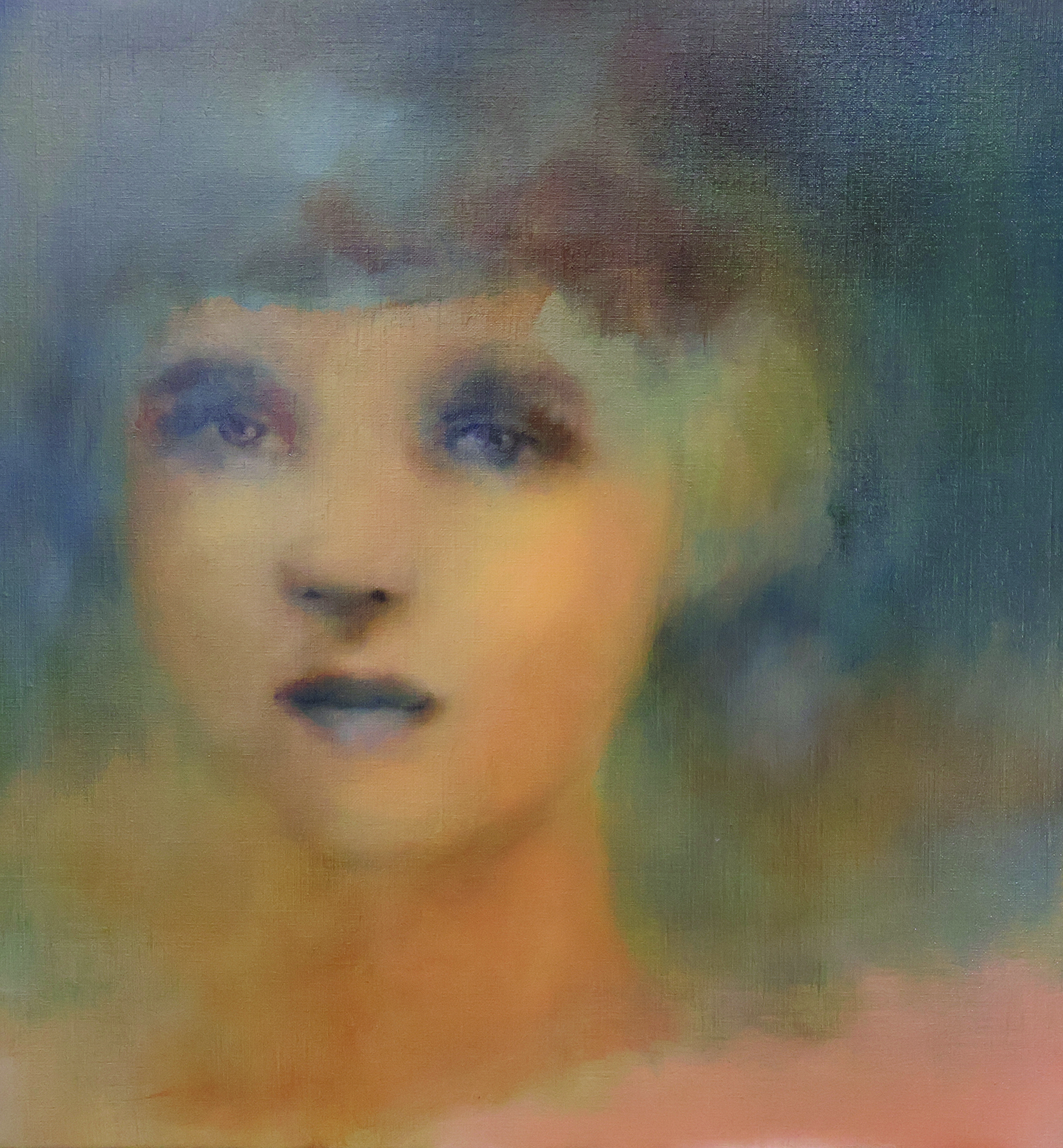 Rachel Coad, Threads, 2026, oil on linen, 68 x 63cm