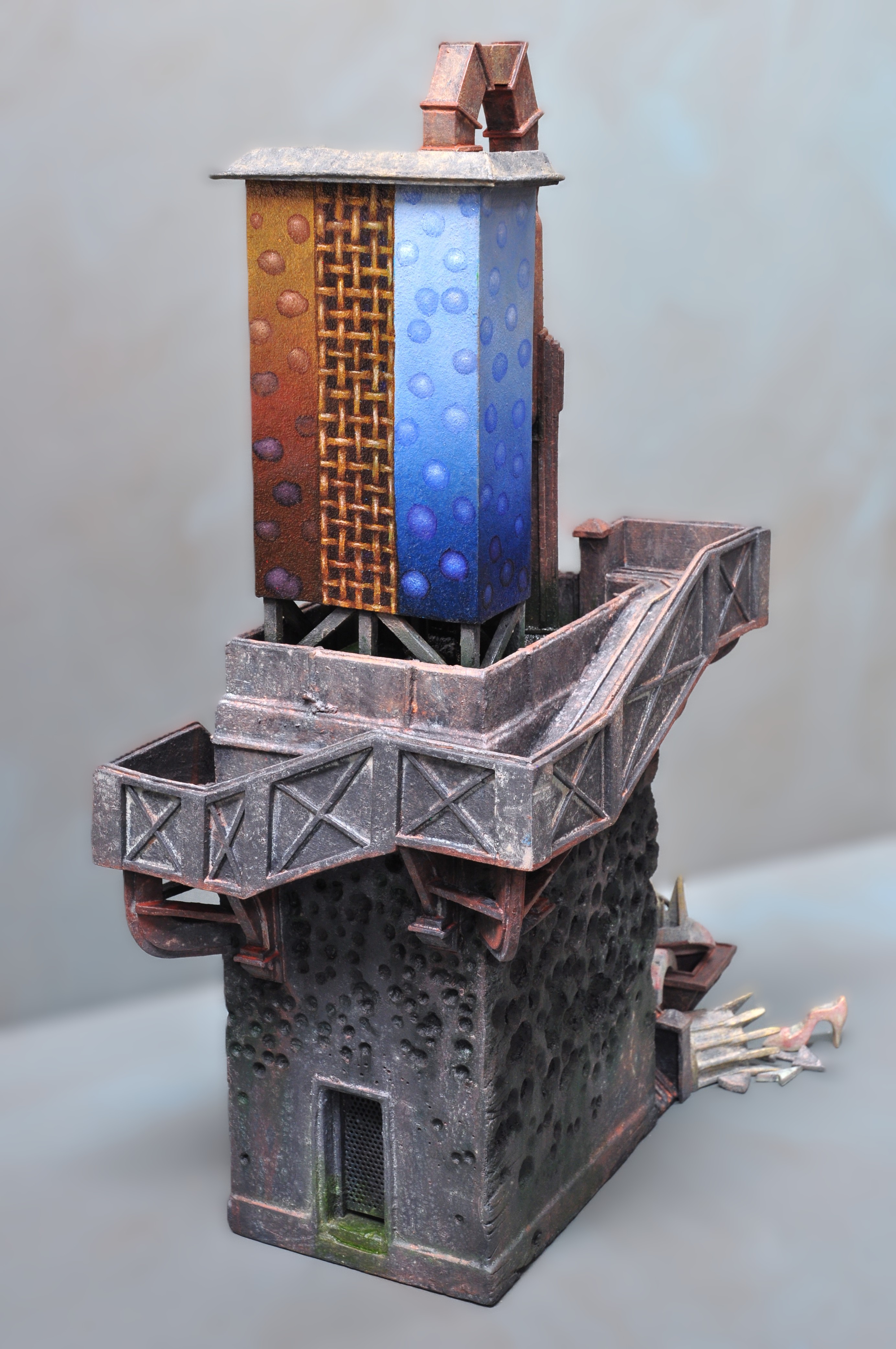 Stuart Elliott, K2 Revelations, 2026, painted wood, 60 x 28 x 28cm