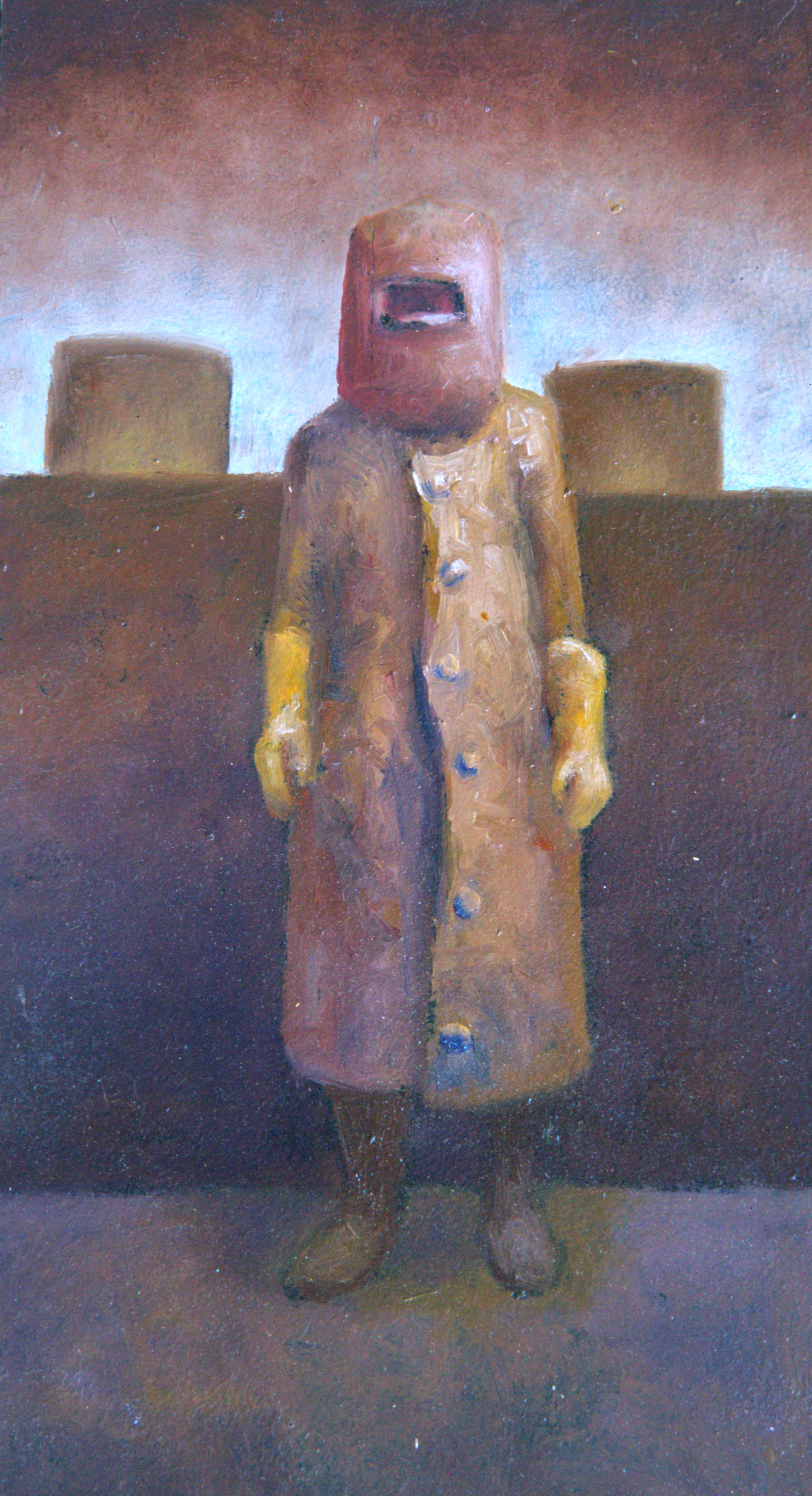 Stuart Elliott, Faux Momento, 2025, oil on board, 22 x 12cm