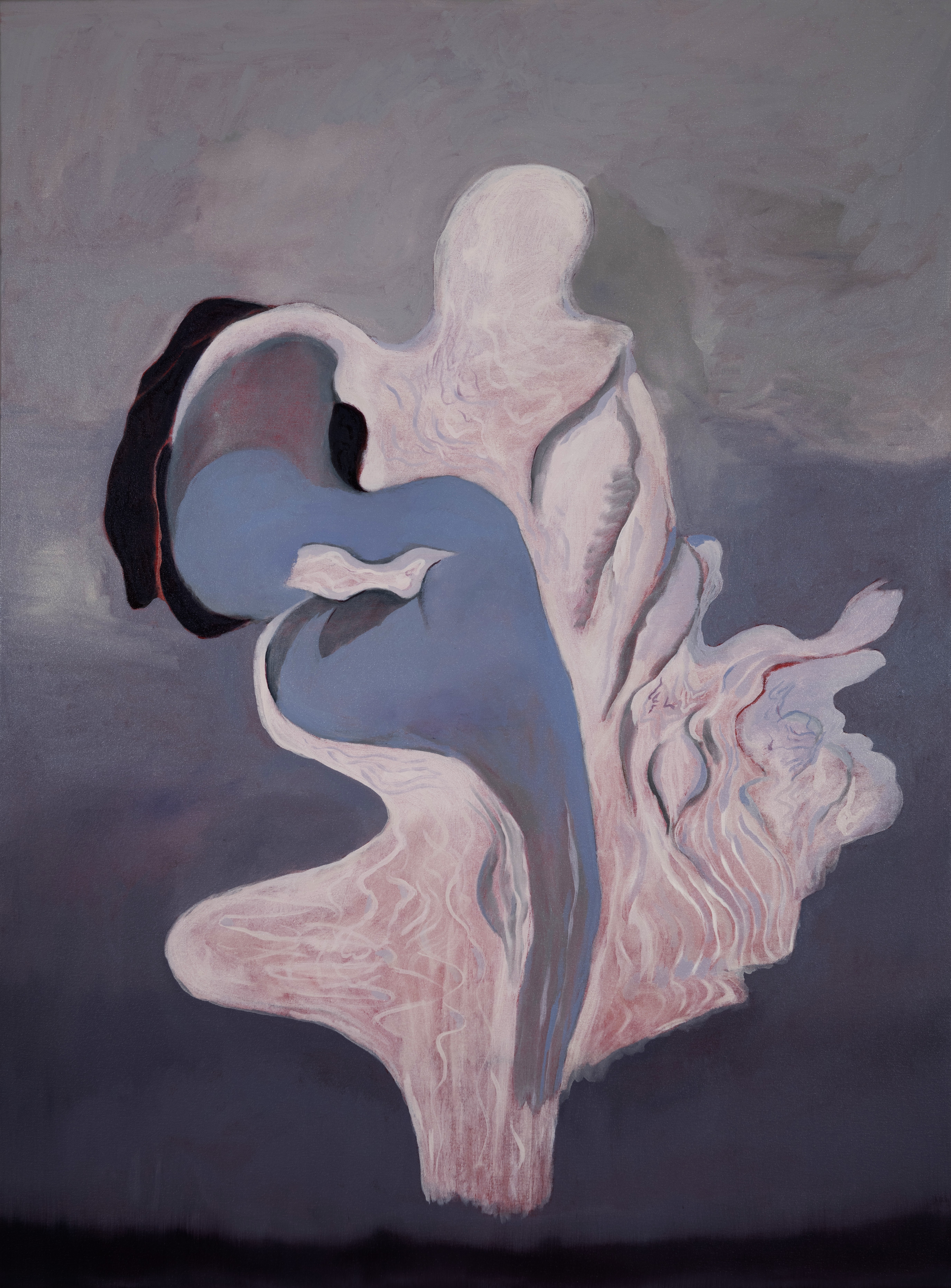 Paul Uhlmann, The Gentle Passing of Shadows of Clouds from Above (detail), 2026, oil on linen, 122 x 91cm