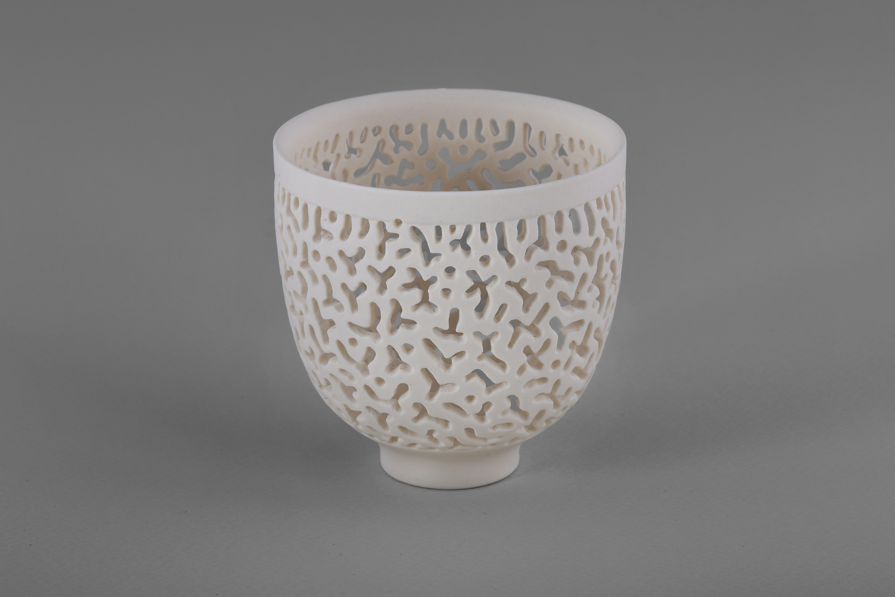 Sandra Black, Coral Etch 7, 2026, porcelain, 9 x 9cm