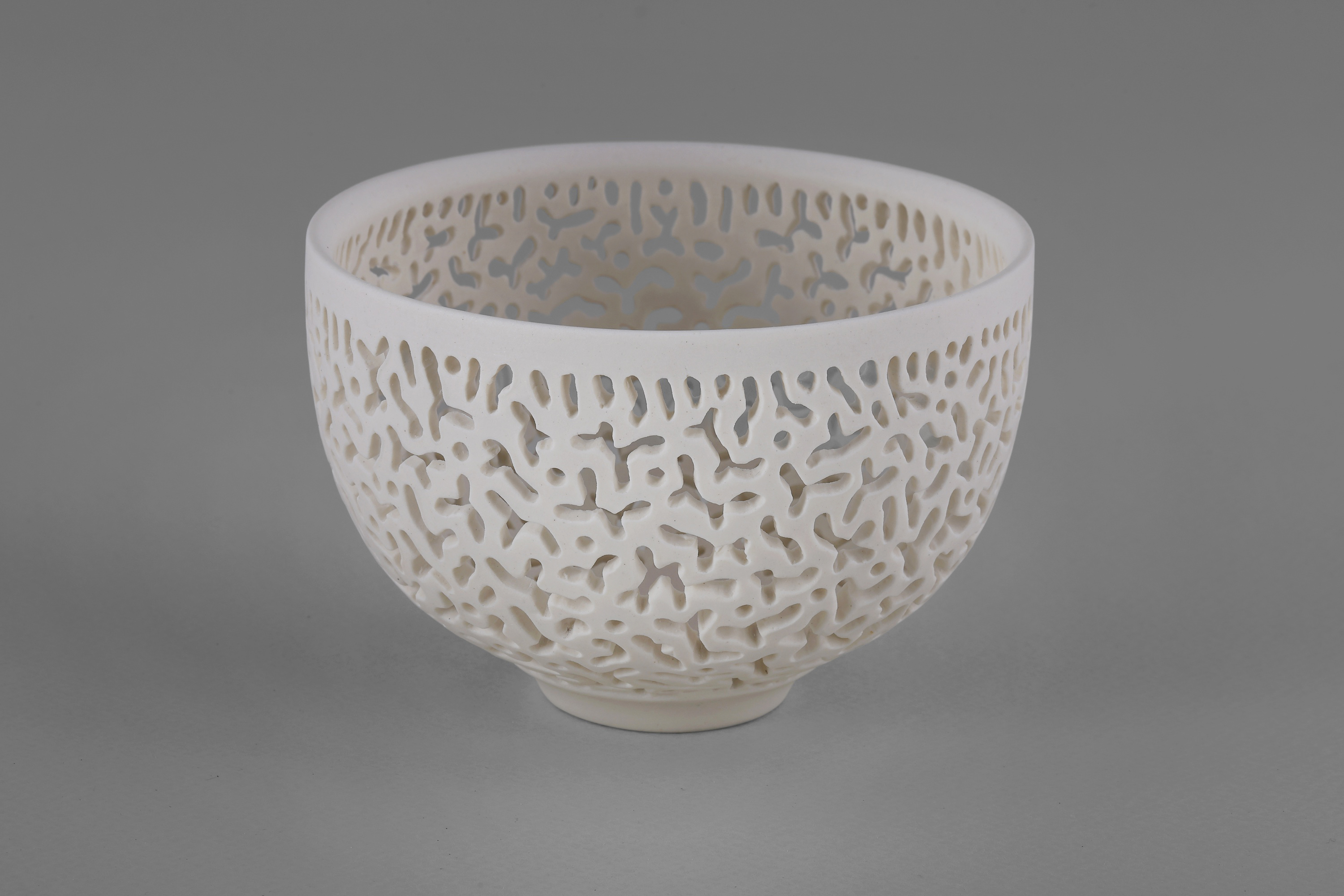 Sandra Black, Coral Etch 12, 2026, porcelain, 7 x 10.1cm