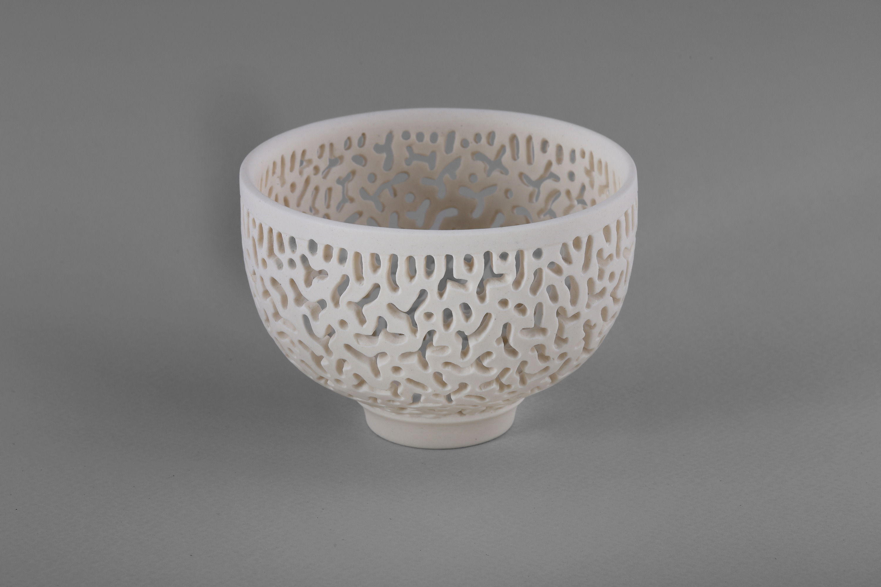 Sandra Black, Coral Etch 9, 2026, porcelain, 7 x 10.1cm