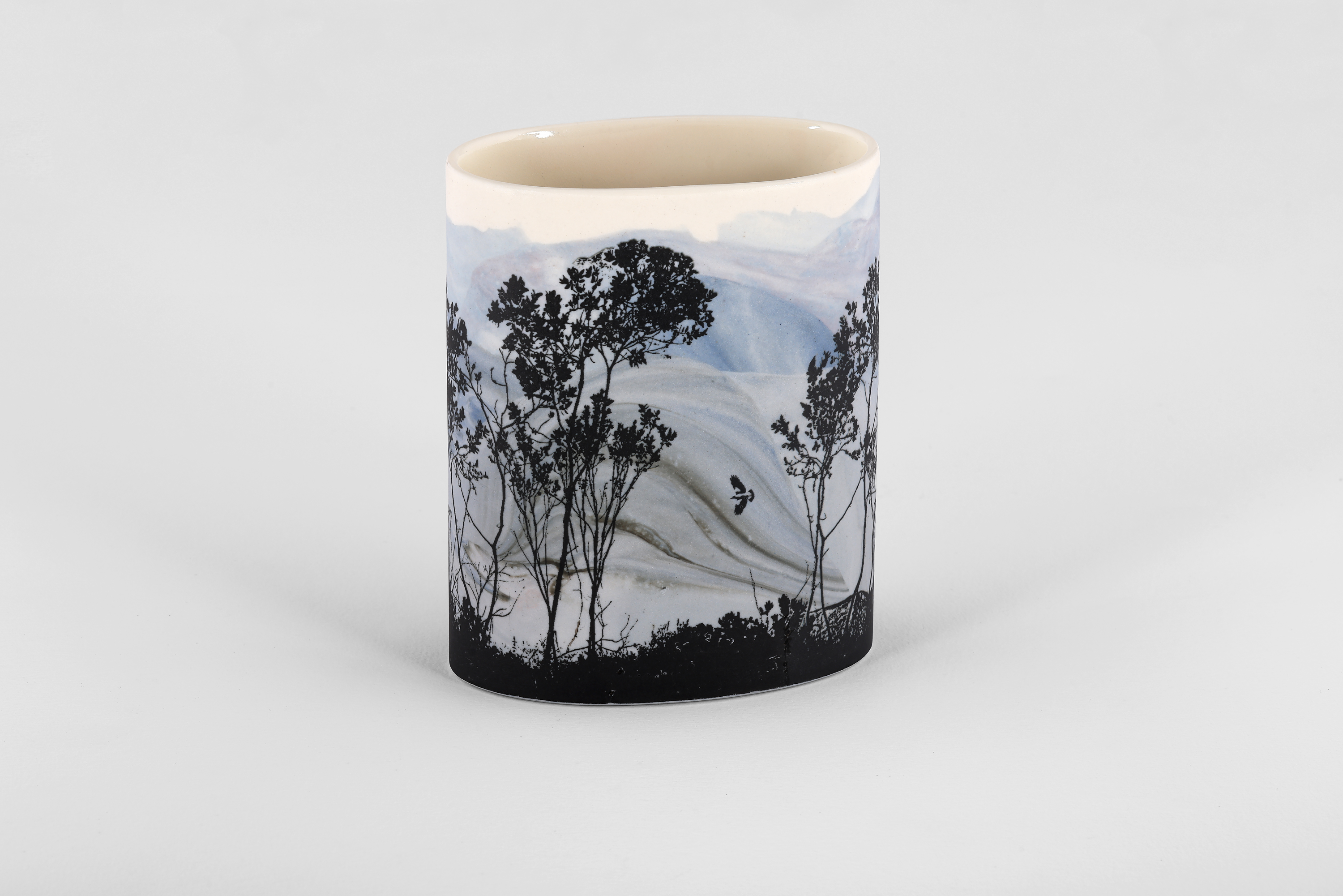 Sandra Black, Koi Kyeunu, Ruff Stirling Ranges 3, 2026, porcelain, 13.3 x 10.7 x 6.2cm