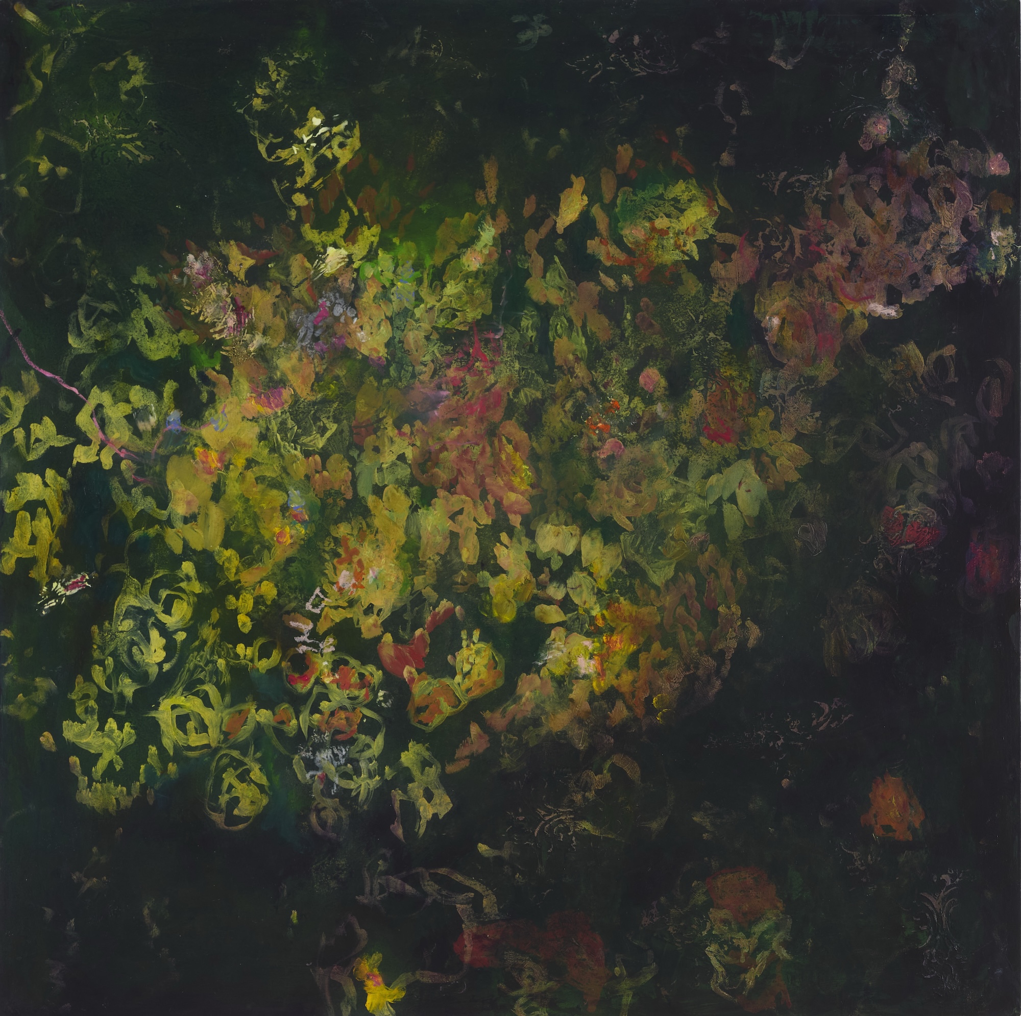 Angela Stewart, Arcimboldo II, 2026, oil and acrylic on board, 75 x 75cm
