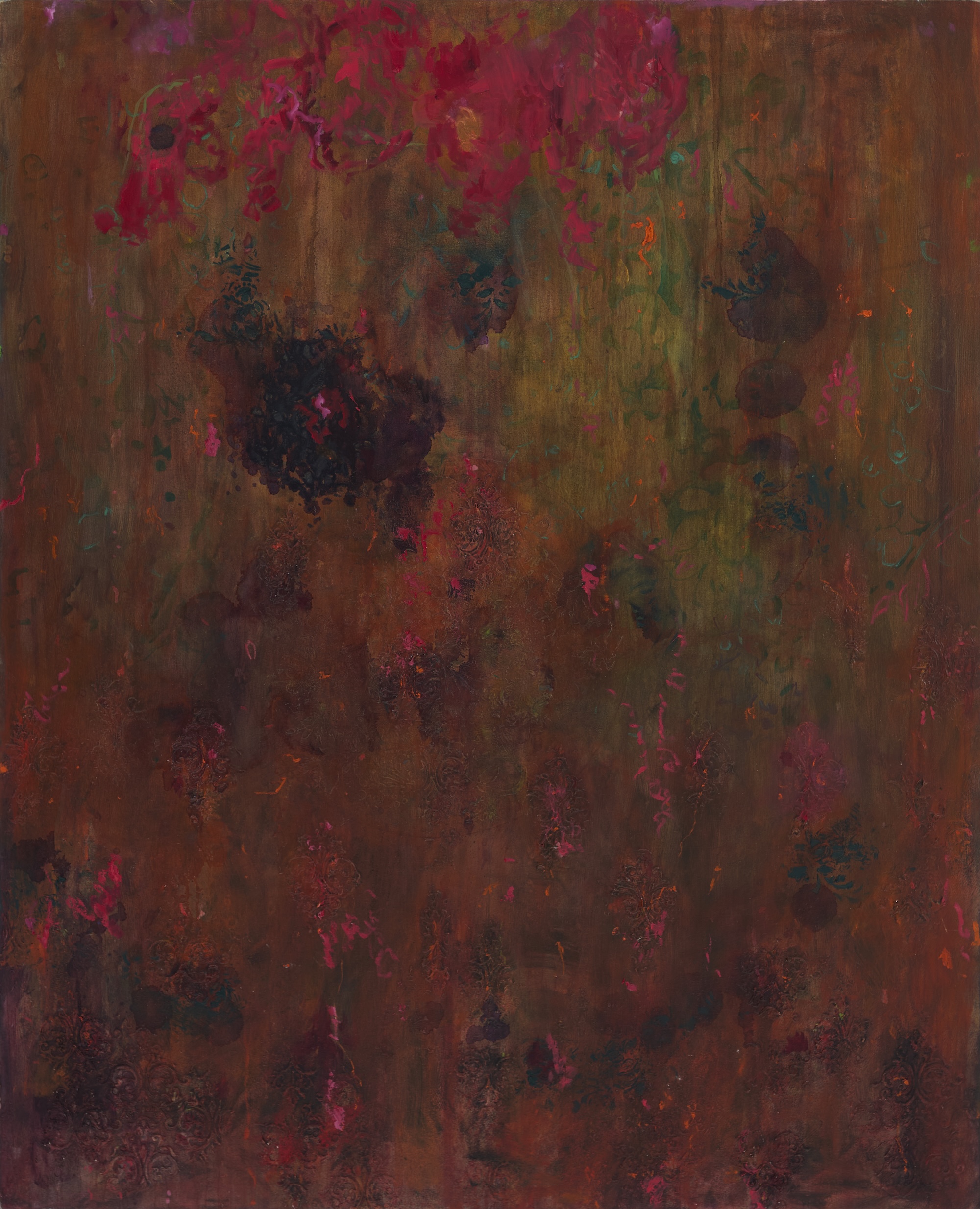 Angela Stewart, Becoming I, 2026, oil, acrylic and gesso on canvas, 121 x 107cm