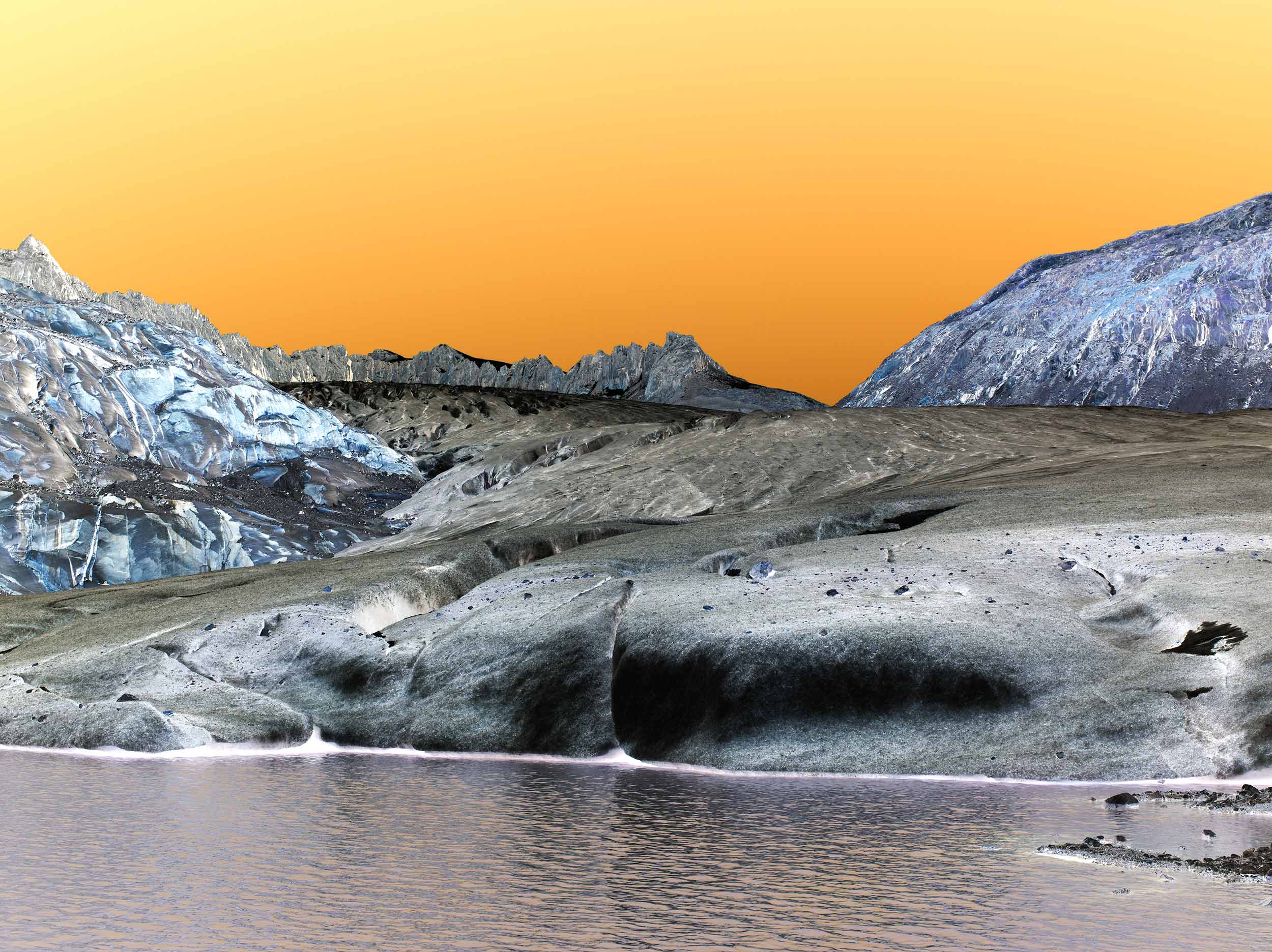 Brad Rimmer, Rhone Glacier 2, 2017, archival pigment print, 100 x 134cm, ed. 3