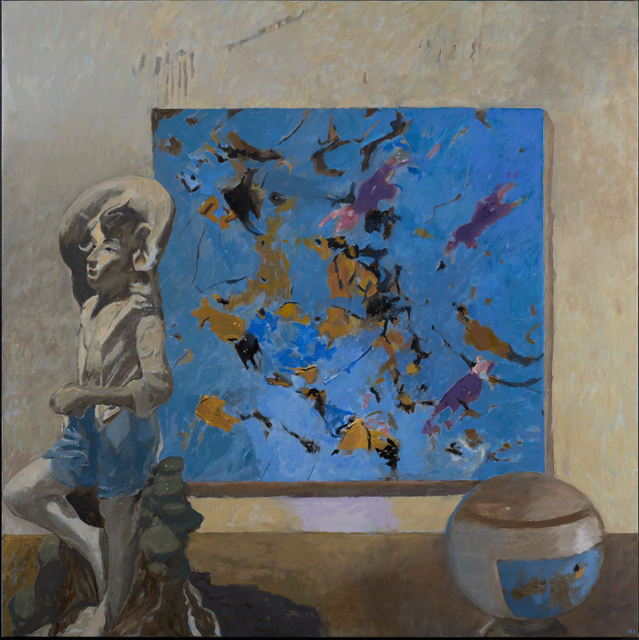 Kevin Robertson, Scene 10, 2026, oil on linen, 152.5 x 152.5cm
