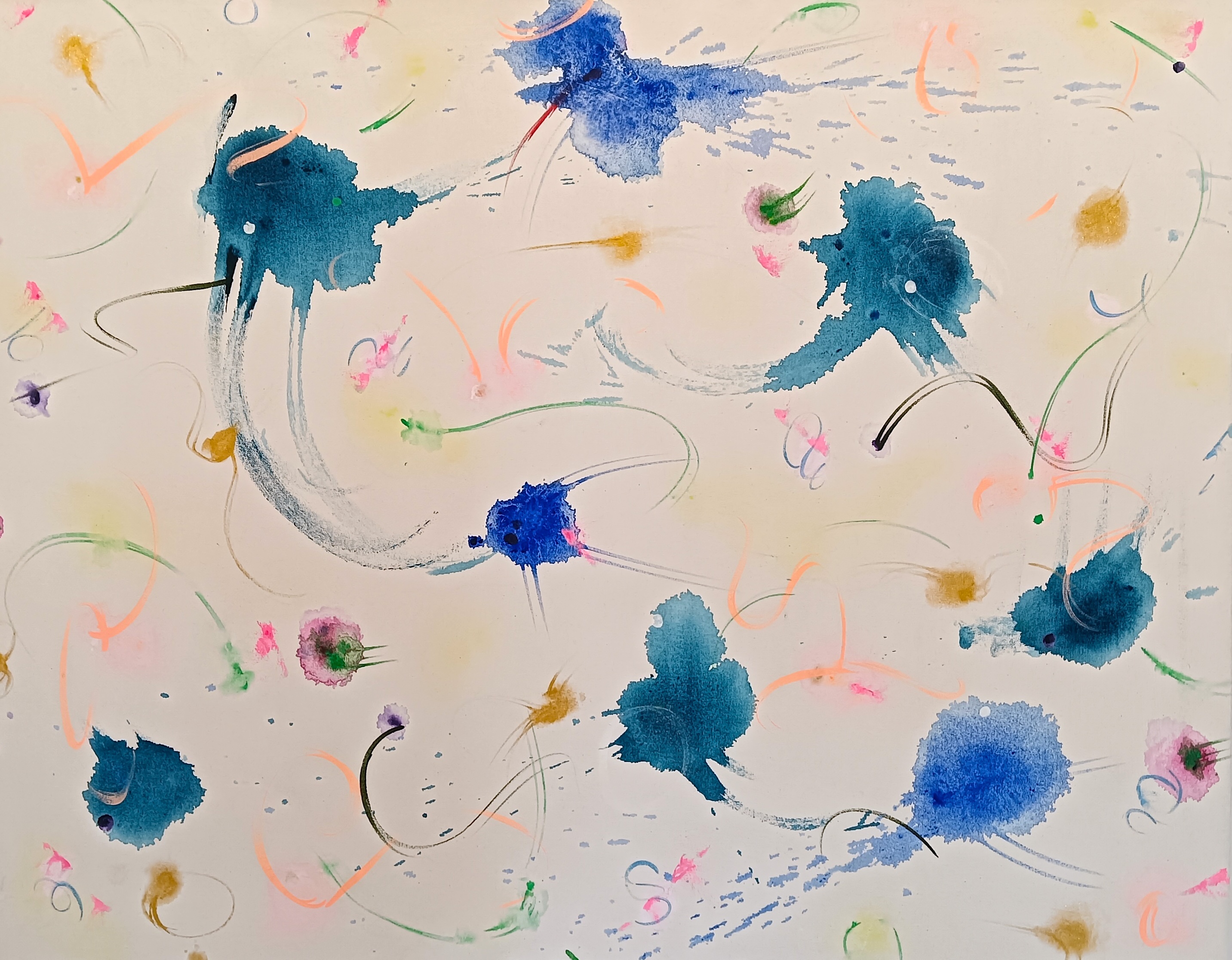 Cathy Blanchflower, Kanok XVI, 2026, acrylic and oil on canvas, 80 x 100cm // $5200