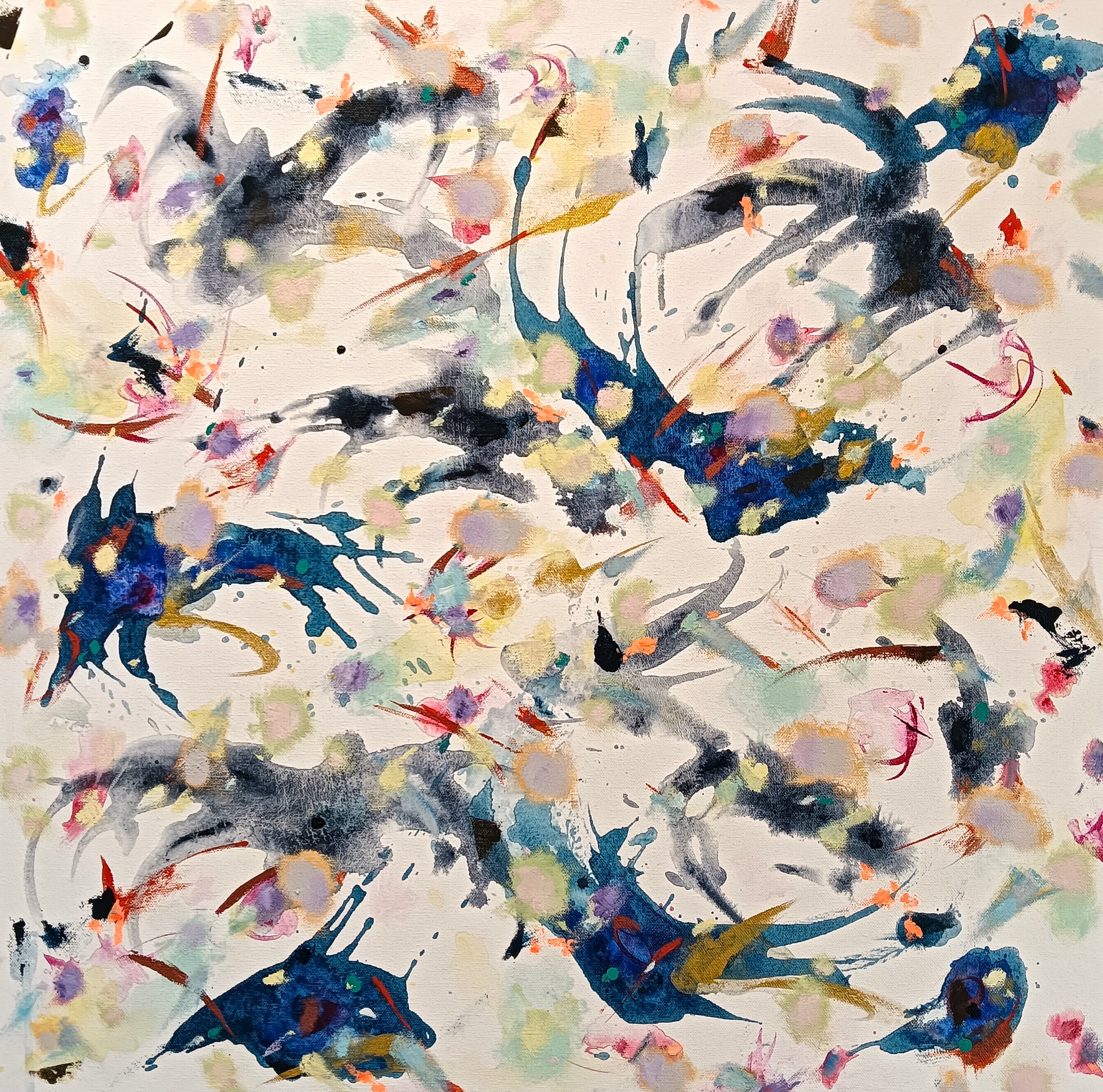 Cathy Blanchflower, Kanok IX, 2026, acrylic and oil on canvas, 61 x 61cm // $2400