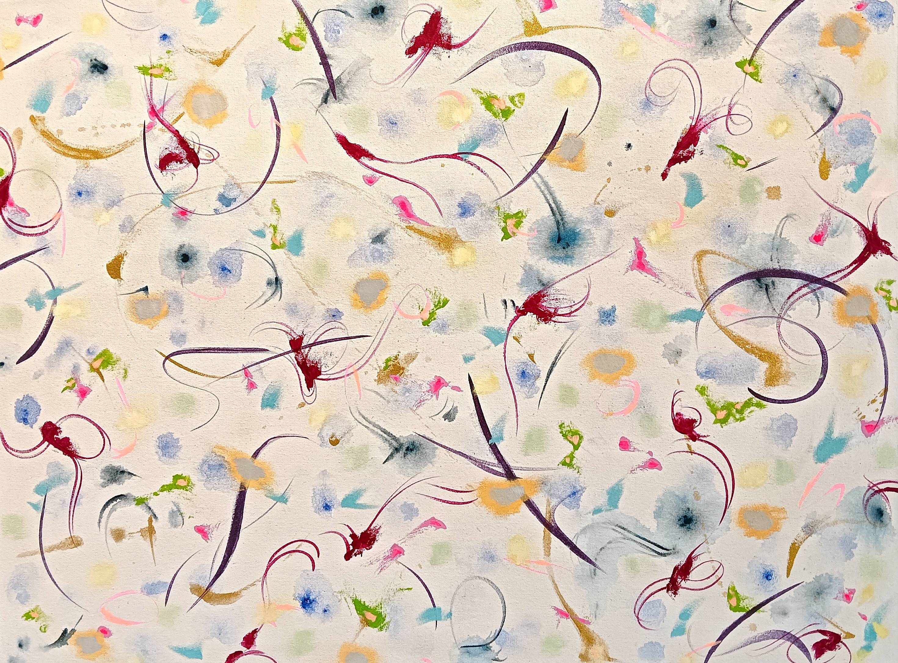 Cathy Blanchflower, Kanok XII, 2026, acrylic and oil on canvas, 60 x 80cm // $3200