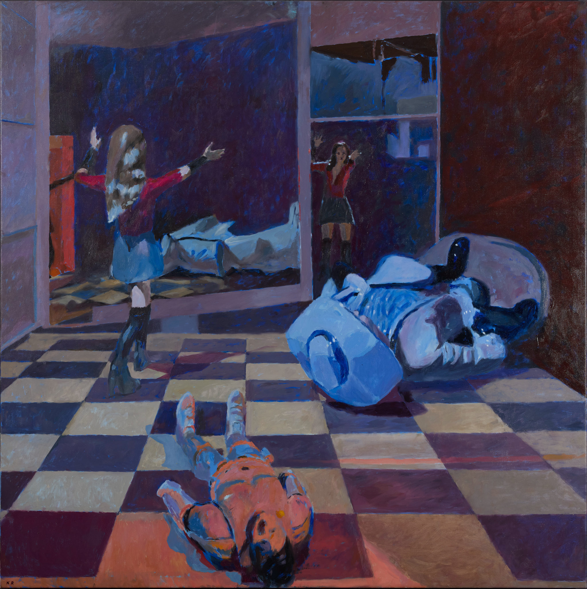 Kevin Robertson, Scene 4, 2026, oil on linen, 152.2 x 152.2cm