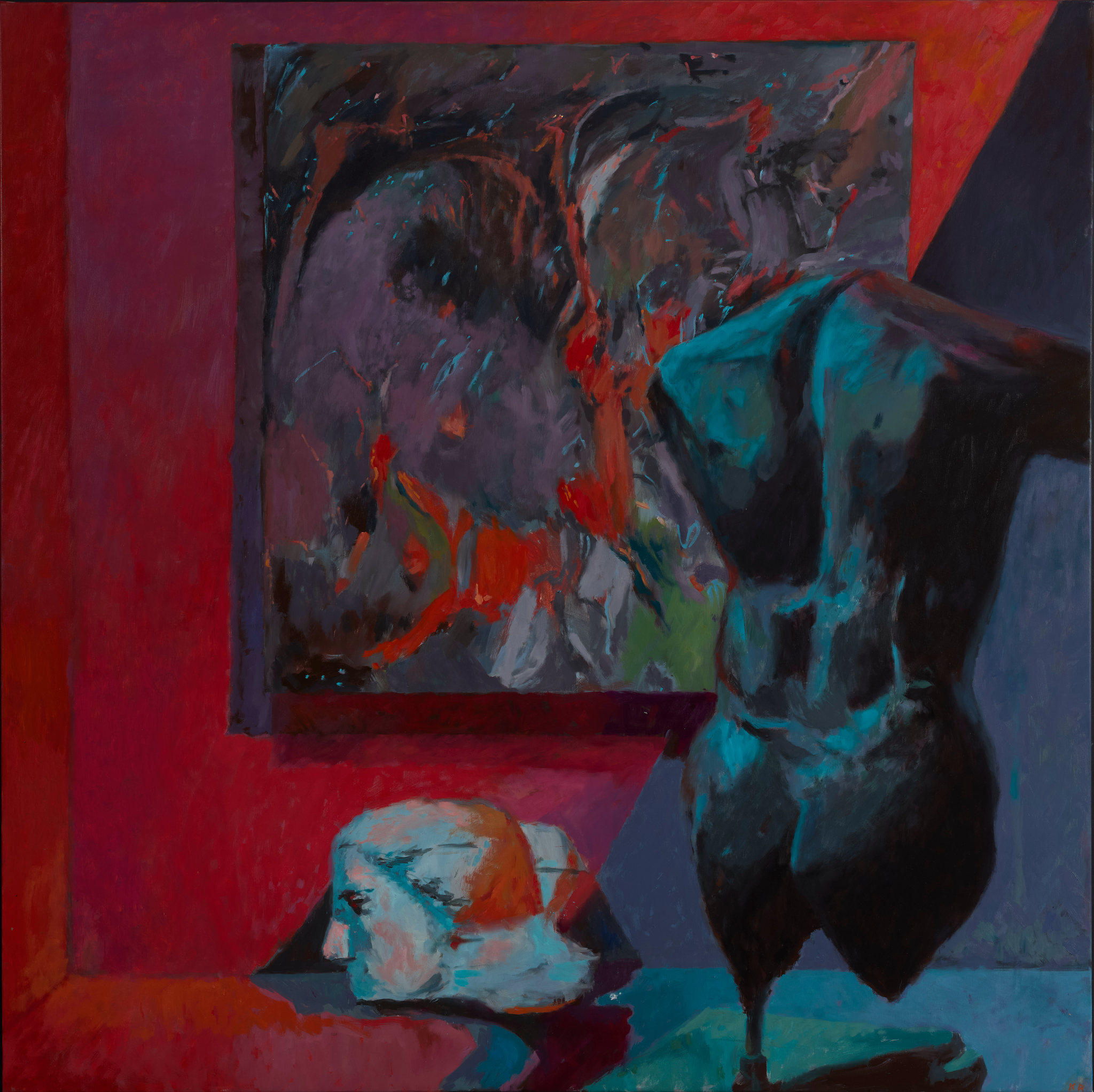 Kevin Robertson, Scene 9, 2026, oil on linen, 152.5 x 152.5cm