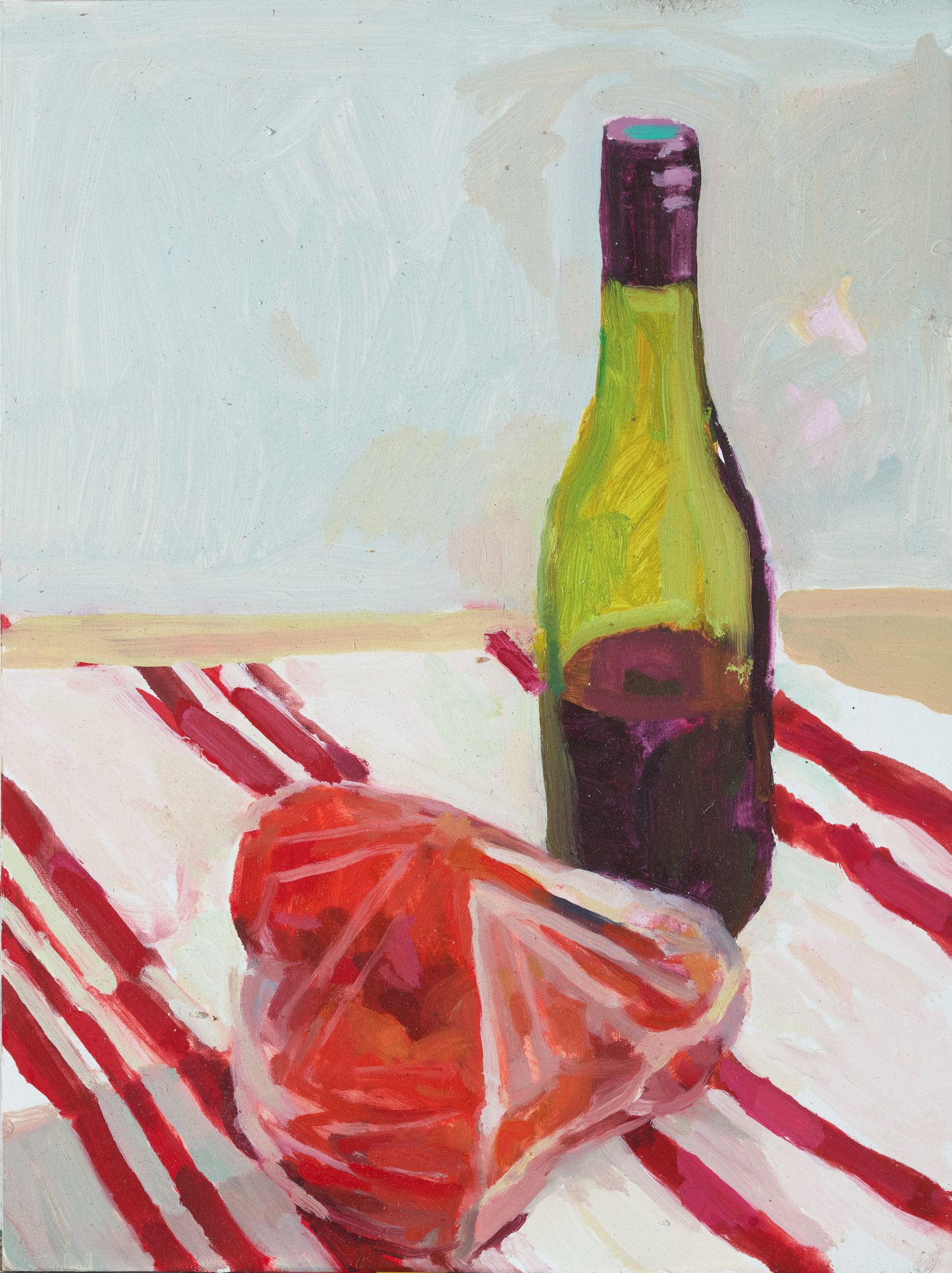 Jane Martin, Plastic Bag, 2025, oil on canvas, 40 x 30cm